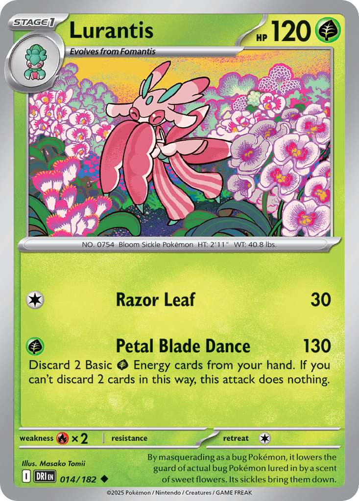 Lurantis - Destined Rivals - #14 - Pokemon TCG card