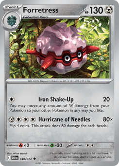 Forretress - Destined Rivals - #140 - Pokemon TCG card
