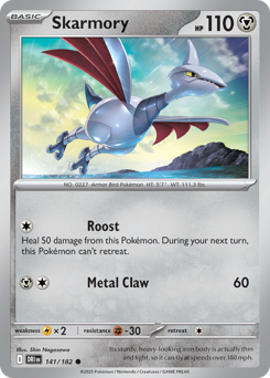 Skarmory - Destined Rivals - #141 - Pokemon TCG card