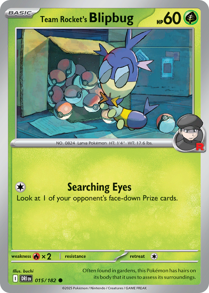 Team Rocket's Blipbug - Destined Rivals - #15 - Pokemon TCG card