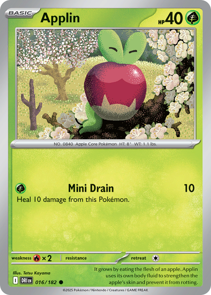 Applin - Destined Rivals - #16 - Pokemon TCG card