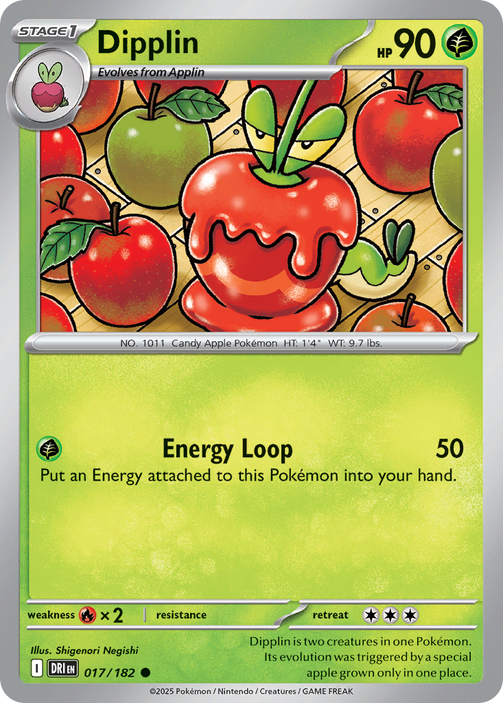 Dipplin - Destined Rivals - #17 - Pokemon TCG card