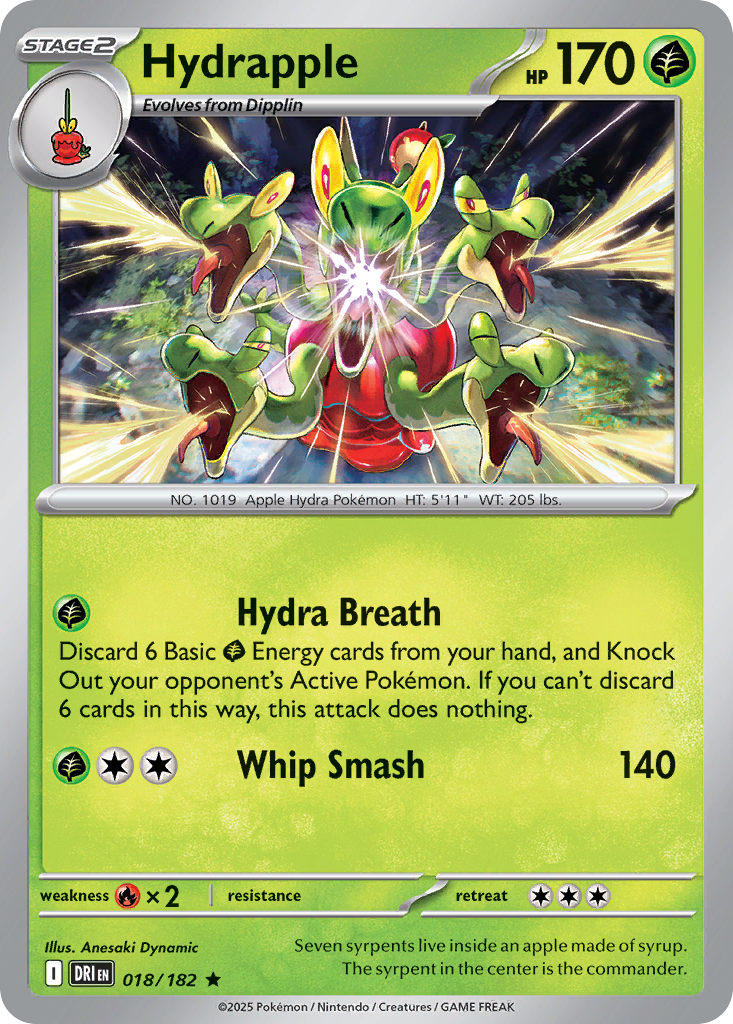 Hydrapple - Destined Rivals - #18 - Pokemon TCG card