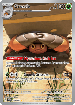 Crustle - Destined Rivals - #186 - Pokemon TCG card