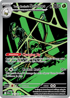 Team Rocket's Spidops - Destined Rivals - #187 - Pokemon TCG card