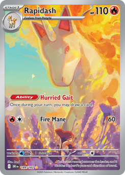 Rapidash #189 Rapidash - Destined Rivals - #189 - Pokemon TCG card