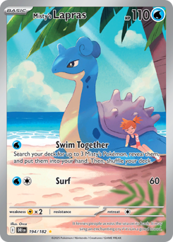 Misty's Lapras #194 Misty's Lapras - Destined Rivals - #194 - Pokemon TCG card