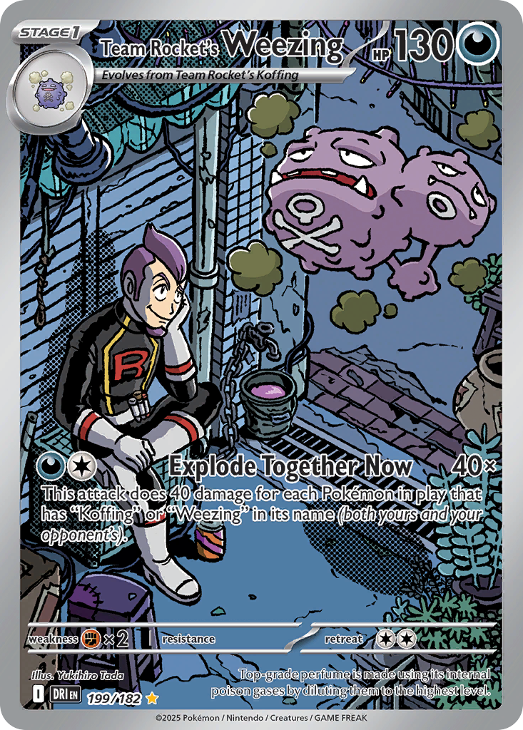 Team Rocket's Weezing - Destined Rivals - #199 - Pokemon TCG card