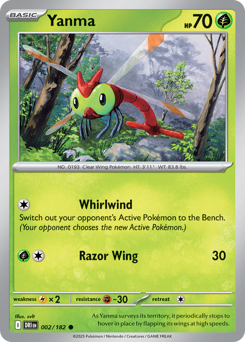 Yanma #2 Yanma - Destined Rivals - #2 - Pokemon TCG card