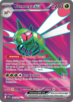 Yanmega ex - Destined Rivals - #206 - Pokemon TCG card