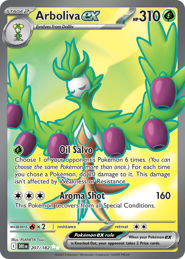 Arboliva ex - Destined Rivals - #207 - Pokemon TCG card