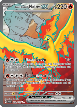 Team Rocket's Moltres ex #208 Team Rocket's Moltres ex - Destined Rivals - #208 - Pokemon TCG card