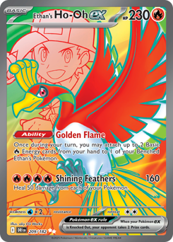Ethan's Ho-Oh ex #209 Ethan's Ho-Oh ex - Destined Rivals - #209 - Pokemon TCG card