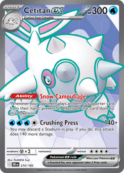 Cetitan ex #210 Cetitan ex - Destined Rivals - #210 - Pokemon TCG card