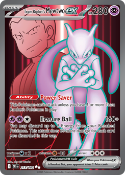 Team Rocket's Mewtwo ex #213 Team Rocket's Mewtwo ex - Destined Rivals - #213 - Pokemon TCG card