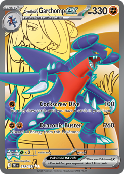 Cynthia's Garchomp ex #215 Cynthia's Garchomp ex - Destined Rivals - #215 - Pokemon TCG card