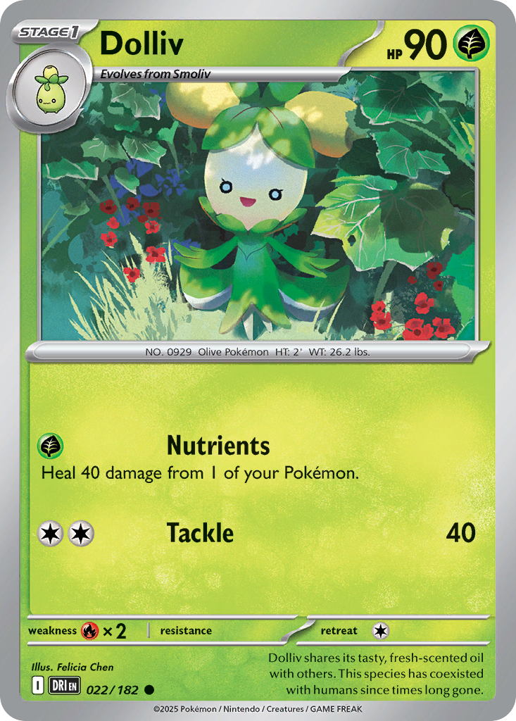 Dolliv - Destined Rivals - #22 - Pokemon TCG card