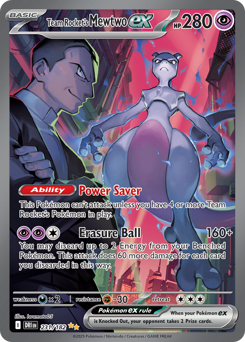 Team Rocket's Mewtwo ex #231 Team Rocket's Mewtwo ex - Destined Rivals - #231 - Pokemon TCG card