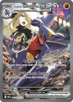 Cynthia's Garchomp ex #232 Cynthia's Garchomp ex - Destined Rivals - #232 - Pokemon TCG card