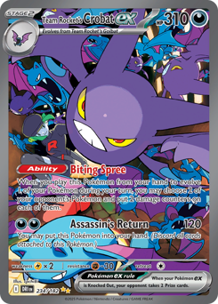 Team Rocket's Crobat ex #234 Team Rocket's Crobat ex - Destined Rivals - #234 - Pokemon TCG card