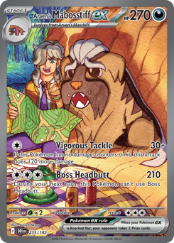 Arven's Mabosstiff ex #235 Arven's Mabosstiff ex - Destined Rivals - #235 - Pokemon TCG card