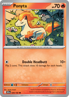 Ponyta #29 Ponyta - Destined Rivals - #29 - Pokemon TCG card