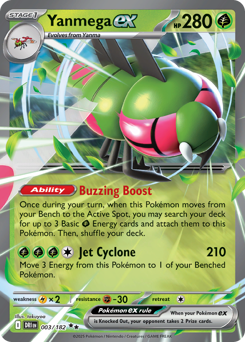 Yanmega ex - Destined Rivals - #3 - Pokemon TCG card