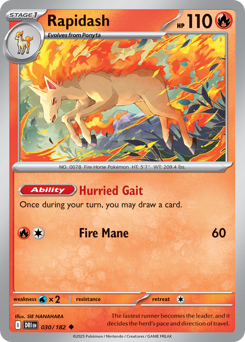 Rapidash #30 Rapidash - Destined Rivals - #30 - Pokemon TCG card