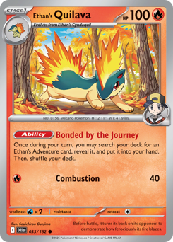 Ethan's Quilava #33 Ethan's Quilava - Destined Rivals - #33 - Pokemon TCG card