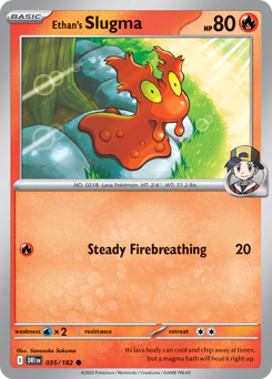 Ethan's Slugma - Destined Rivals - #35 - Pokemon TCG card