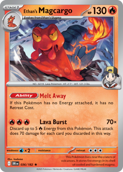 Ethan's Magcargo #36 Ethan's Magcargo - Destined Rivals - #36 - Pokemon TCG card