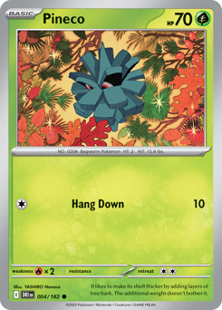 Pineco #4 Pineco - Destined Rivals - #4 - Pokemon TCG card