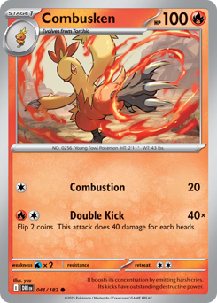 Combusken - Destined Rivals - #41 - Pokemon TCG card