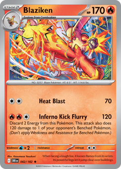 Blaziken - Destined Rivals - #42 - Pokemon TCG card