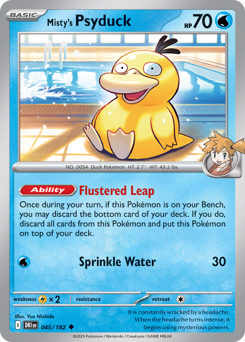 Misty's Psyduck - Destined Rivals - #45 - Pokemon TCG card