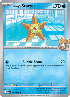 Misty's Staryu - Destined Rivals - #46 - Pokemon TCG card