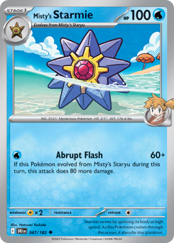 Misty's Starmie - Destined Rivals - #47 - Pokemon TCG card