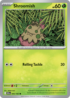 Shroomish #5 Shroomish - Destined Rivals - #5 - Pokemon TCG card