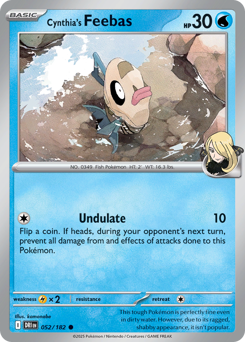 Cynthia's Feebas #52 Cynthia's Feebas - Destined Rivals - #52 - Pokemon TCG card