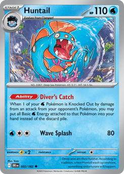 Huntail #55 Huntail - Destined Rivals - #55 - Pokemon TCG card