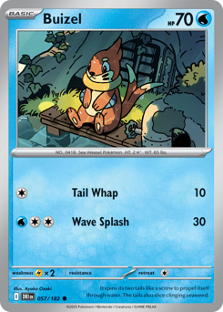 Buizel #57 Buizel - Destined Rivals - #57 - Pokemon TCG card