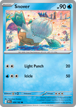 Snover - Destined Rivals - #59 - Pokemon TCG card