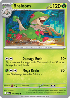 Breloom - Destined Rivals - #6 - Pokemon TCG card