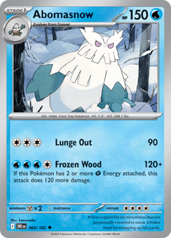 Abomasnow - Destined Rivals - #60 - Pokemon TCG card