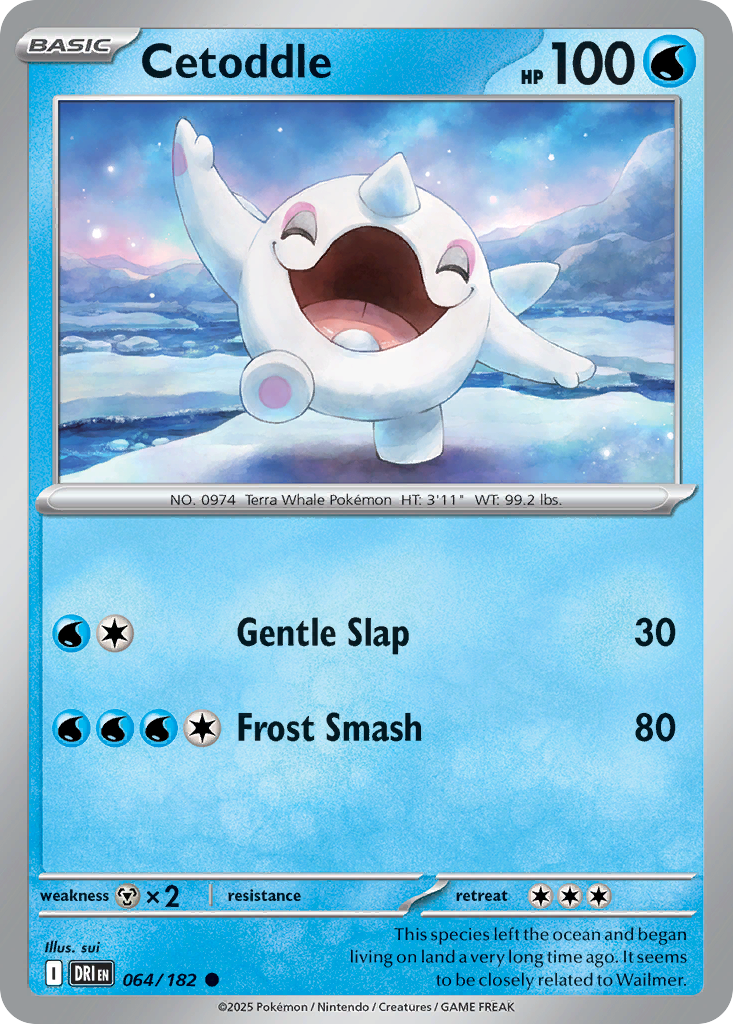 Cetoddle - Destined Rivals - #64 - Pokemon TCG card