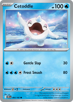 Cetoddle - Destined Rivals - #64 - Pokemon TCG card