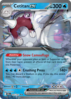 Cetitan ex #65 Cetitan ex - Destined Rivals - #65 - Pokemon TCG card