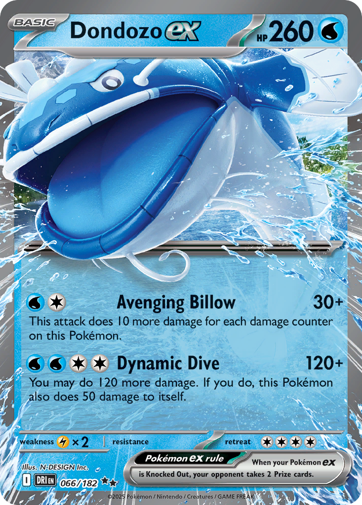 Dondozo ex - Destined Rivals - #66 - Pokemon TCG card