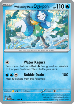 Wellspring Mask Ogerpon - Destined Rivals - #67 - Pokemon TCG card