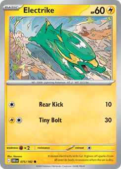 Electrike - Destined Rivals - #75 - Pokemon TCG card